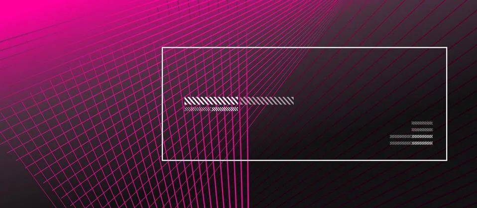 Wave lines with blend effect on fluid gradient, abstract background colorful Ilustração Stock