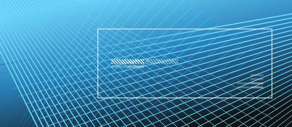 Wave lines with blend effect on fluid gradient, abstract background colorful Ilustração Stock