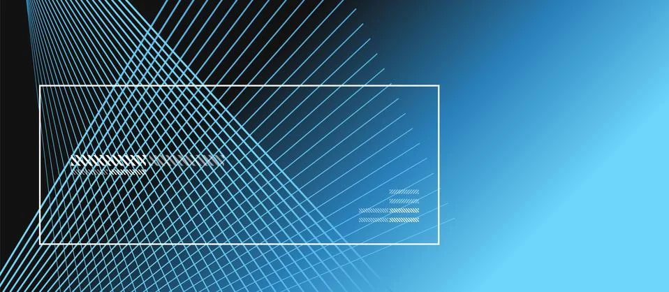 Wave lines with blend effect on fluid gradient, abstract background colorful Ilustração Stock