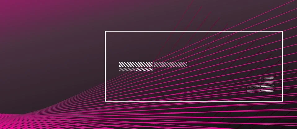 Wave lines with blend effect on fluid gradient, abstract background colorful Ilustração Stock