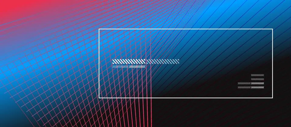 Wave lines with blend effect on fluid gradient, abstract background colorful 스톡 일러스트
