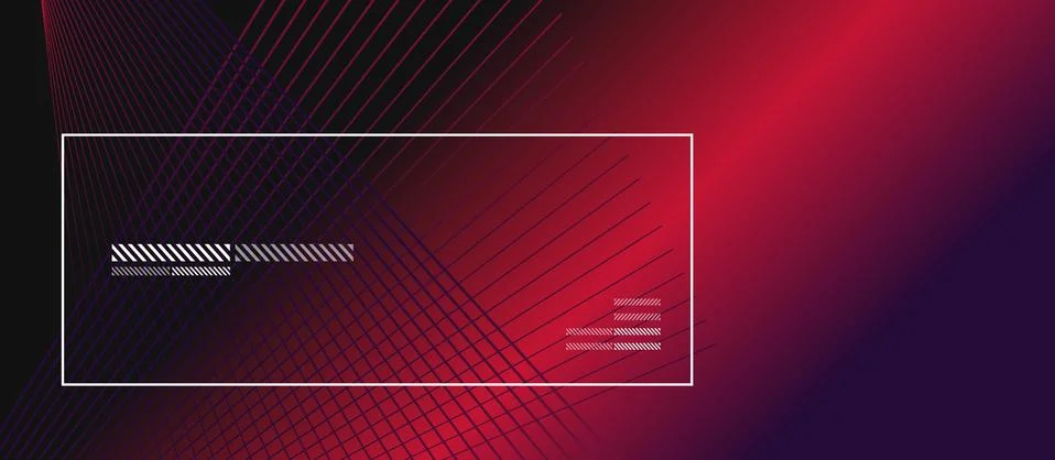 Wave lines with blend effect on fluid gradient, abstract background colorful Ilustração Stock