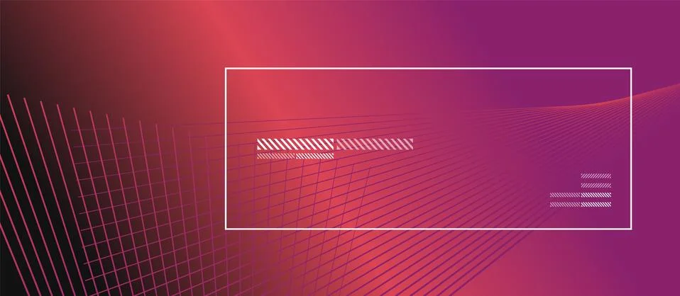 Wave lines with blend effect on fluid gradient, abstract background colorful Stock Illustration