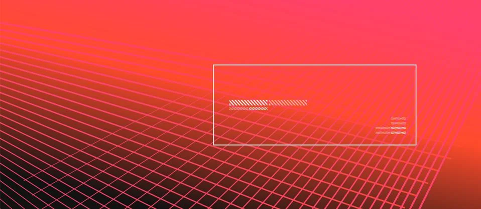 Wave lines with blend effect on fluid gradient, abstract background colorful Ilustração Stock