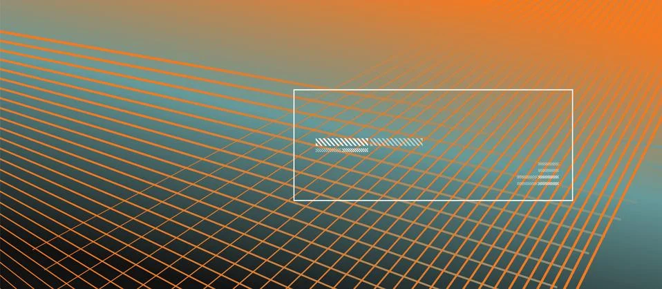 Wave lines with blend effect on fluid gradient, abstract background colorful Illustrazione stock