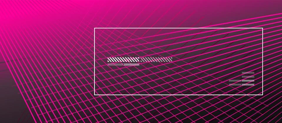 Wave lines with blend effect on fluid gradient, abstract background colorful Ilustração Stock