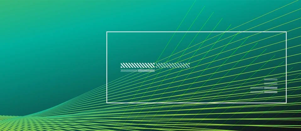 Wave lines with blend effect on fluid gradient, abstract background colorful Ilustração Stock