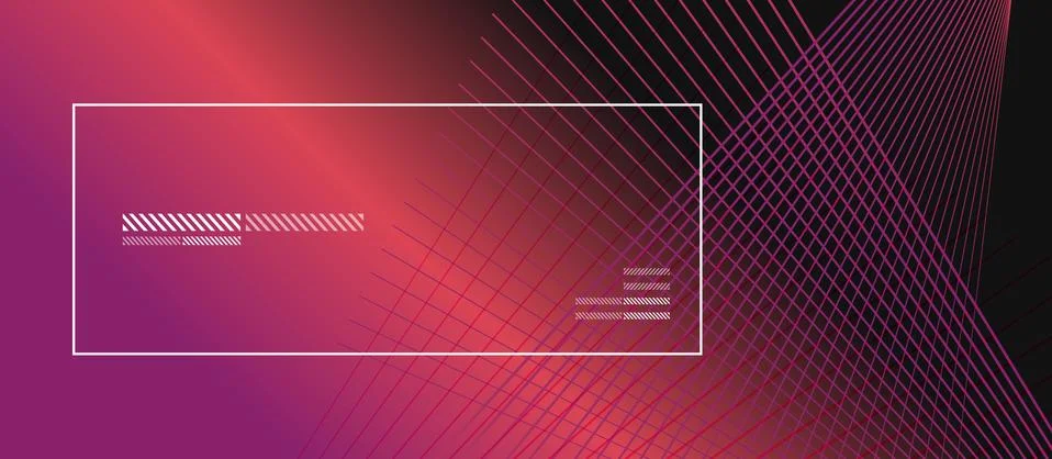 Wave lines with blend effect on fluid gradient, abstract background colorful Stock Illustration