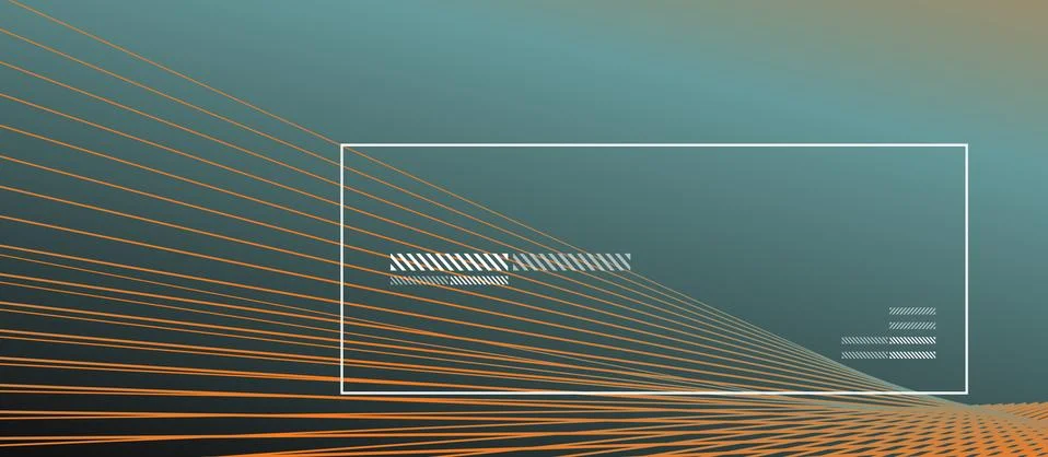 Wave lines with blend effect on fluid gradient, abstract background colorful Ilustração Stock