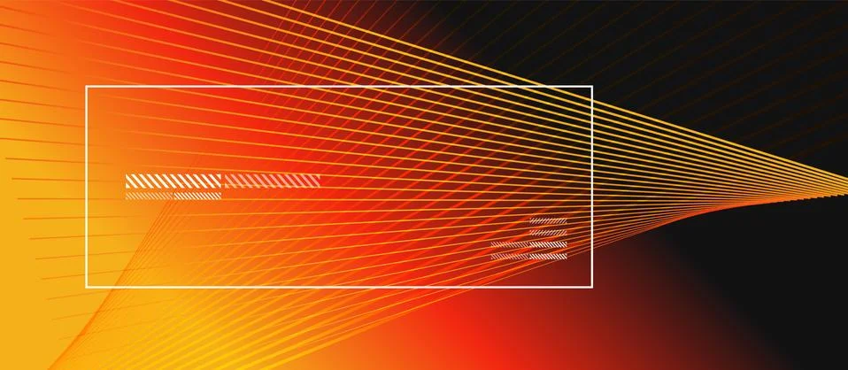 Wave lines with blend effect on fluid gradient, abstract background colorful Illustrazione stock