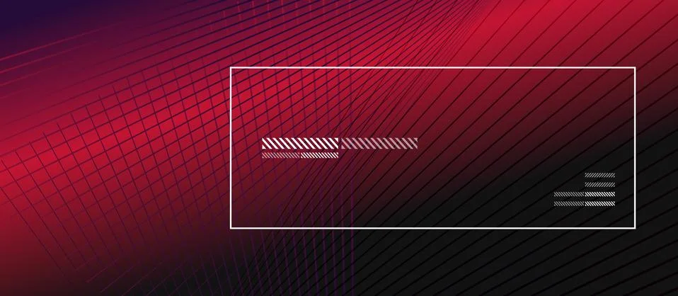 Wave lines with blend effect on fluid gradient, abstract background colorful Ilustração Stock