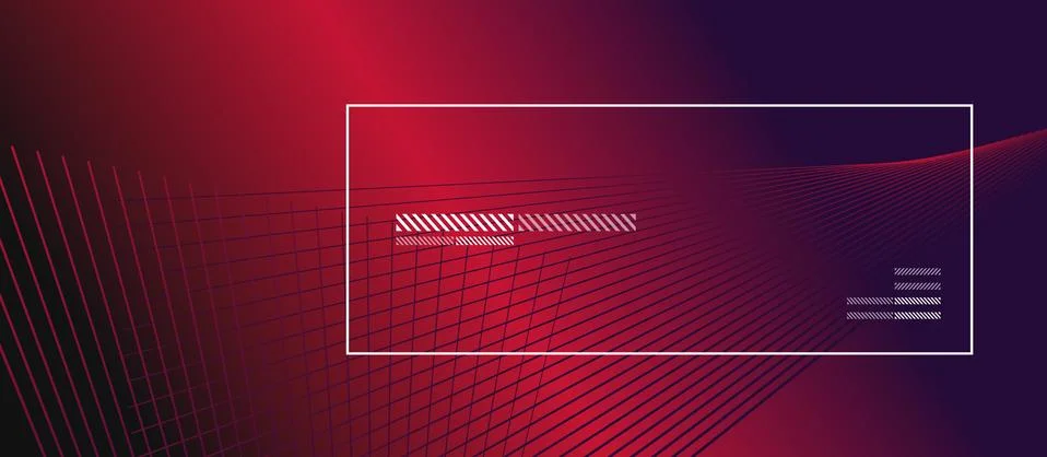 Wave lines with blend effect on fluid gradient, abstract background colorful Ilustração Stock