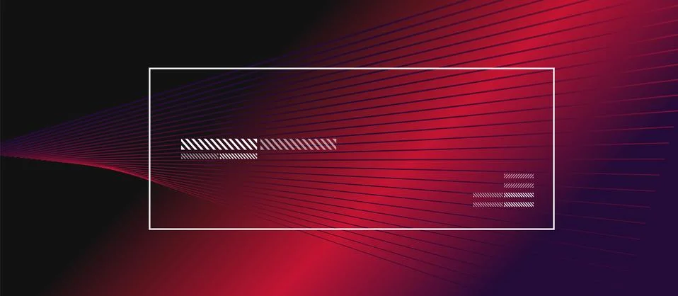 Wave lines with blend effect on fluid gradient, abstract background colorful Stock Illustration