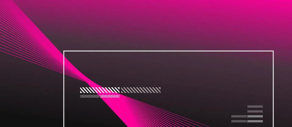 Wave lines with blend effect on fluid gradient, abstract background colorful Stock Illustration