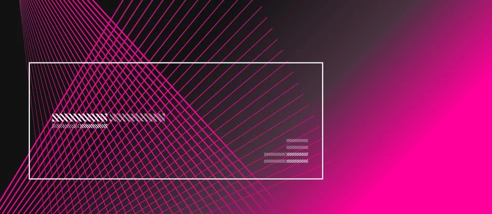 Wave lines with blend effect on fluid gradient, abstract background colorful イラスト素材