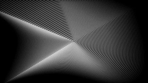 Wave lines, computer generated background, 3D rendering Stock Illustration