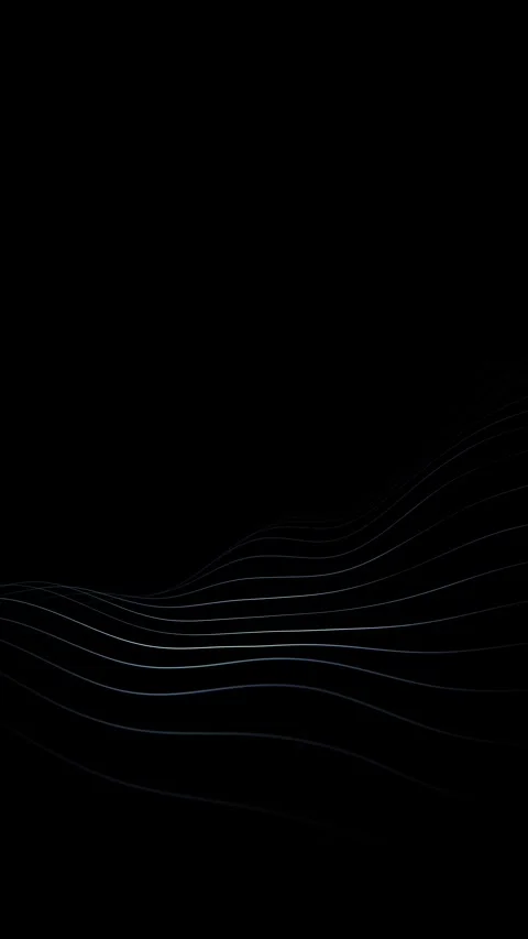 Wave lines slow motion looping on clean black vertical background Видео 341292949