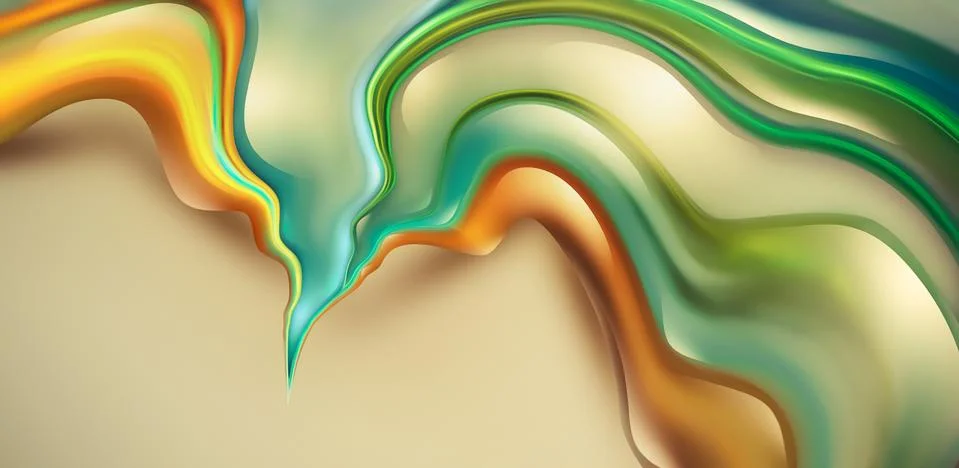 Wave of liquid paint Stock Illustration