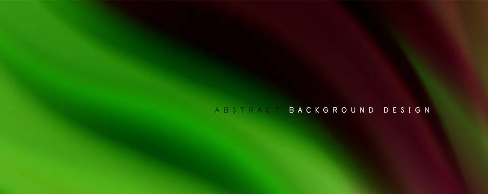 Wave liquid style lines with shadows and light on gradient background Stock Illustration