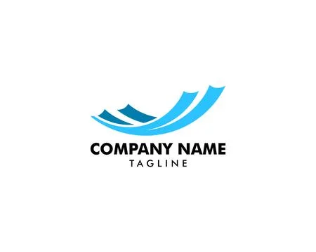 Wave Logo design vector template Stock Illustration