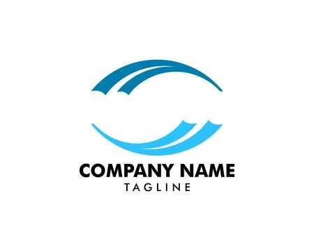 Wave logo design vector template Stock Illustration