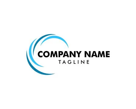 Wave logo design vector template Stock Illustration