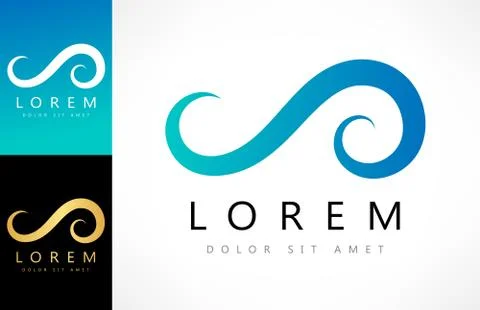 Wave logo Stock Illustration