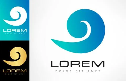 Wave logo Stock Illustration