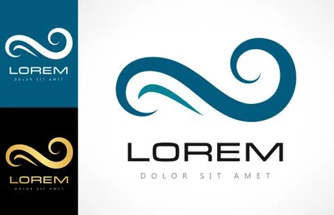 Wave logo Stock Illustration