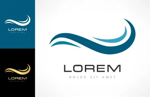 Wave logo Stock Illustration