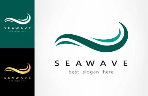 Wave logo Stock Illustration