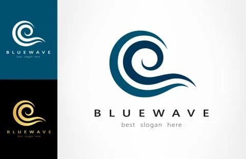 Wave logo Stock Illustration