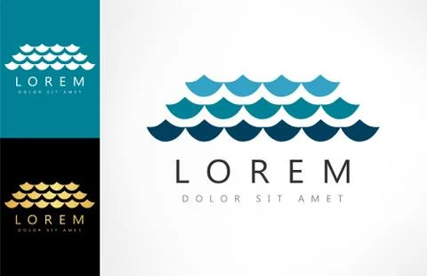 Wave logo Stock Illustration