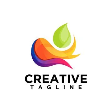 Wave logo Illustrazione stock