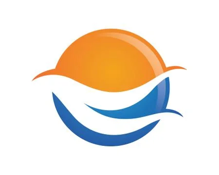 Wave Logo Template Stock Illustration
