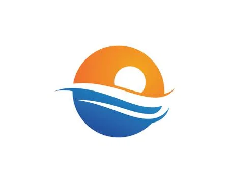 Wave Logo Template Stock-Illustration