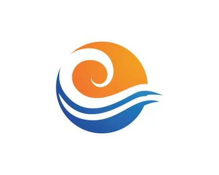 Wave Logo Template Stock Illustration