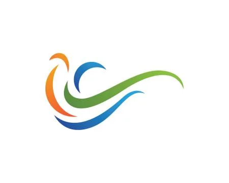 Wave Logo Template Stock Illustration