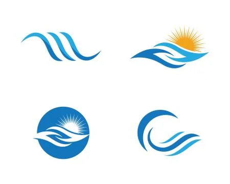 Wave Logo Template Stock Illustration