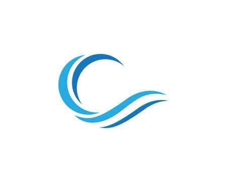 Wave Logo Template Stock Illustration