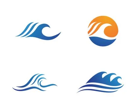 Wave Logo Template Stock Illustration