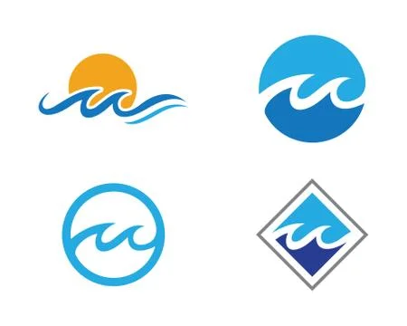 Wave Logo Template Stock Illustration