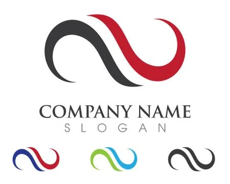 Wave Logo Template Stock Illustration