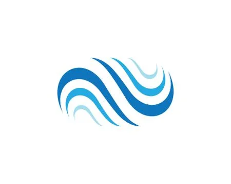 Wave Logo Template Stock Illustration
