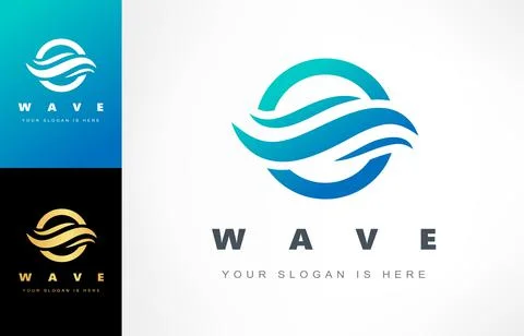 Wave logo vector. Water design. Stock Illustration