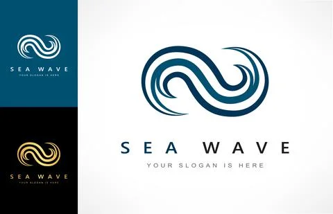 Wave logo vector. Water design. Stock Illustration
