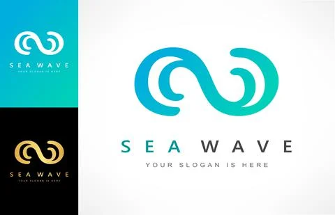 Wave logo vector. Water design. Stock Illustration