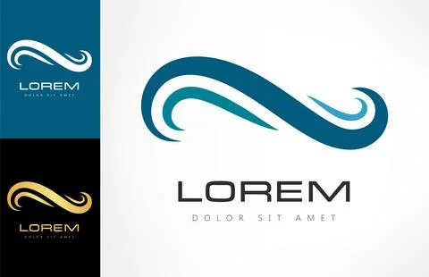 Wave logo vector. Water design. Stock-Illustration