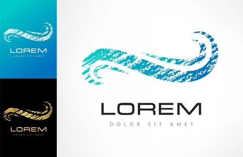 Wave logo vector. Water design. Stock Illustration
