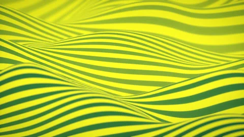 Wave loop animation. Geometric horizontal lines patterns background. 3d render Stock Footage 116679868